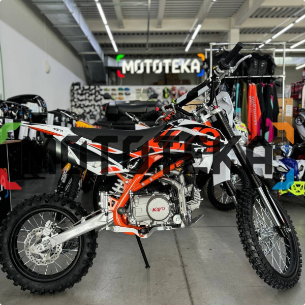 Питбайк KAYO (Кайо) BASIC K125EM 17/14 KRZ (механ. сцепл., эл. стартер 2024 г.) | Мототека Питбайк KAYO (Кайо) BASIC K125EM 17/14 KRZ (механ. сцепл., эл. стартер 2024 г.) | Мототека