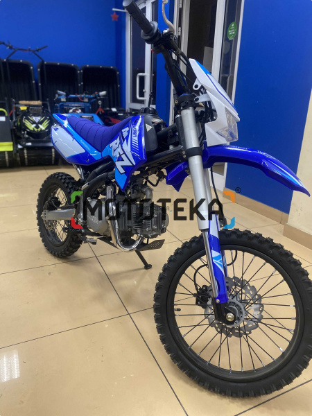 Питбайк Apollo (Аполло) RFZ Start 125 L с фарой 17/14 синий | Мототека